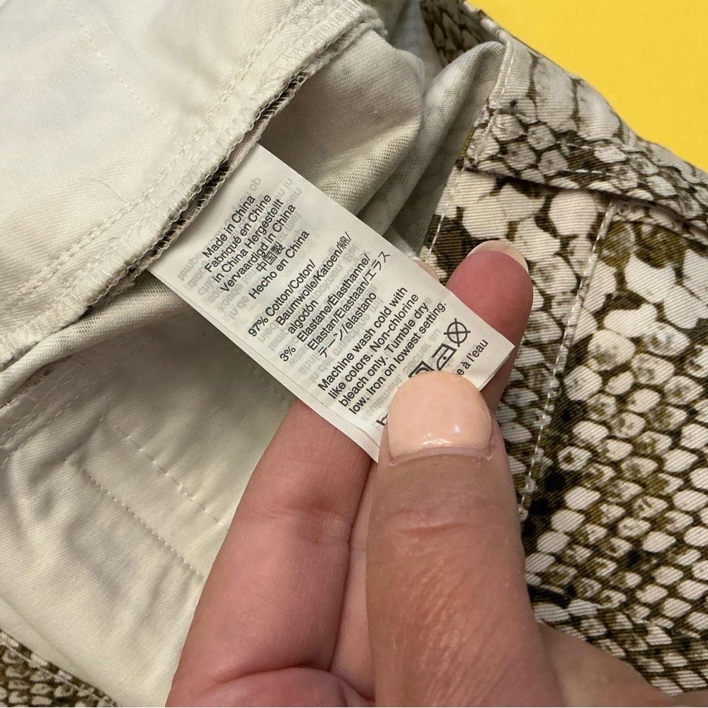 NWT J. Crew kick out crop pant in snakeskin sz 32 - Picture 9 of 9